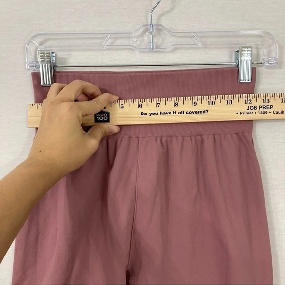Uniquely Lorna Jane Pink Mauve Seamless Leggings Size Large - Picture 5 of 10